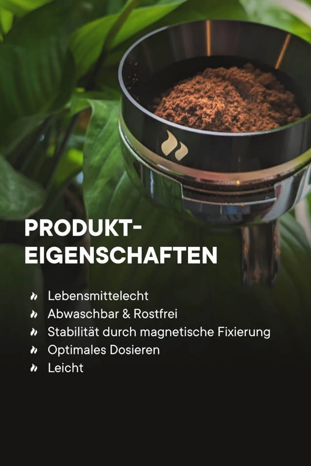 roastmarket Dosierring 58mm Schwarz