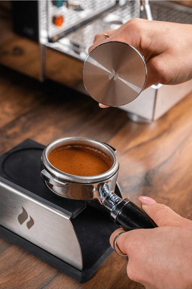 roastmarket Tamper 58mm Holz Schwarz